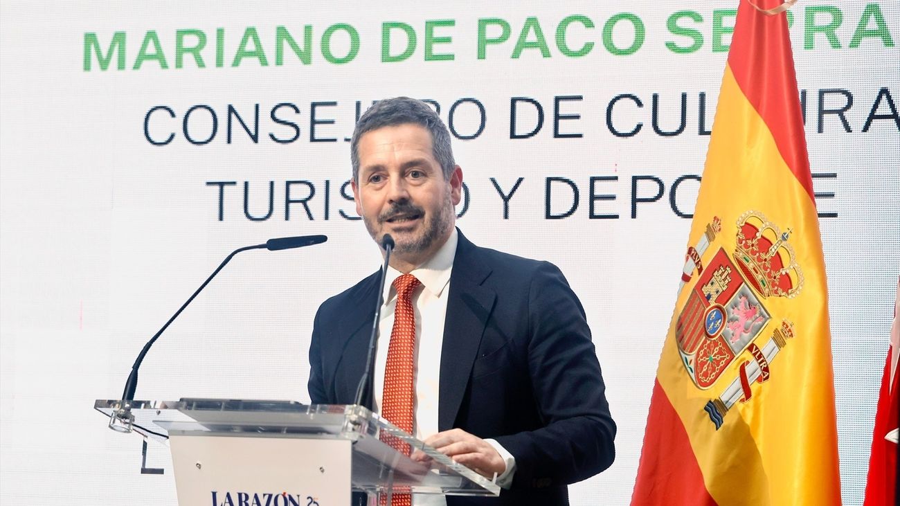 El consejero de Cultura, Turismo y Deporte, Mariano de Paco Serrano