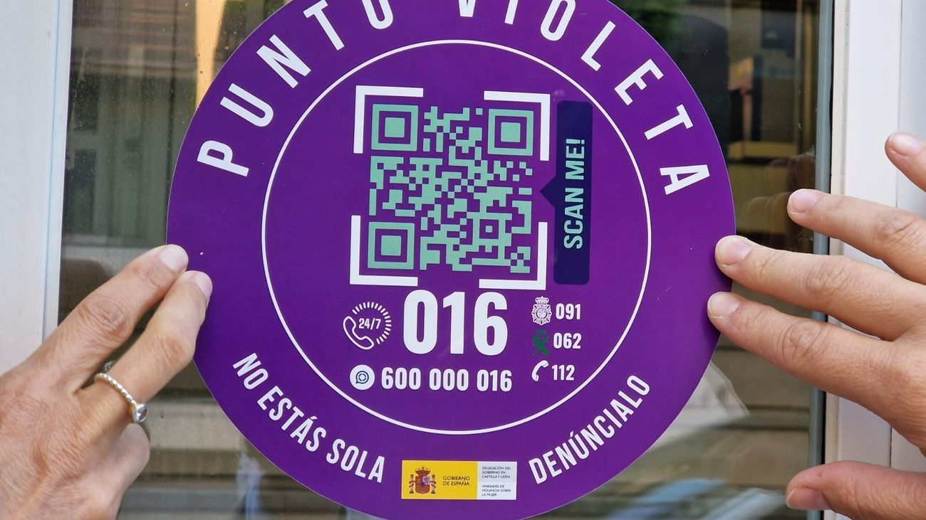 Distintivo de los 'Puntos Violetas'