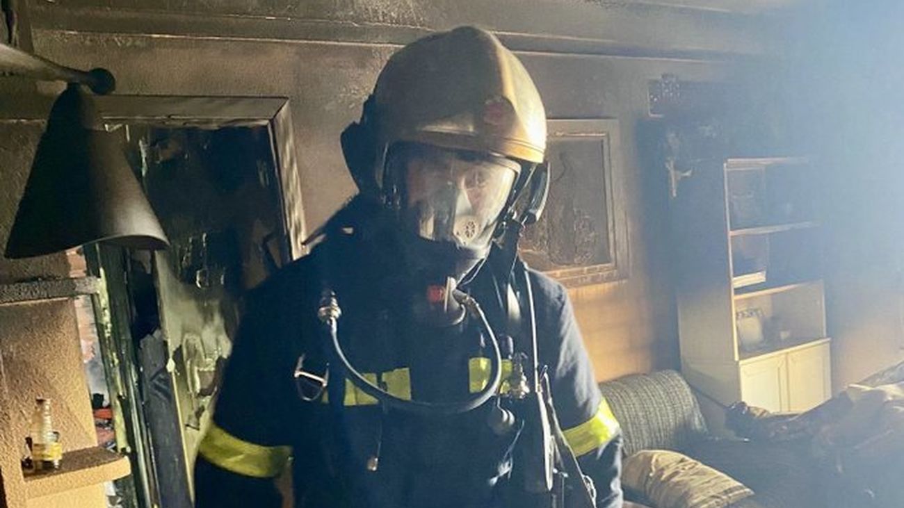 Incendio en una vivienda en Móstoles