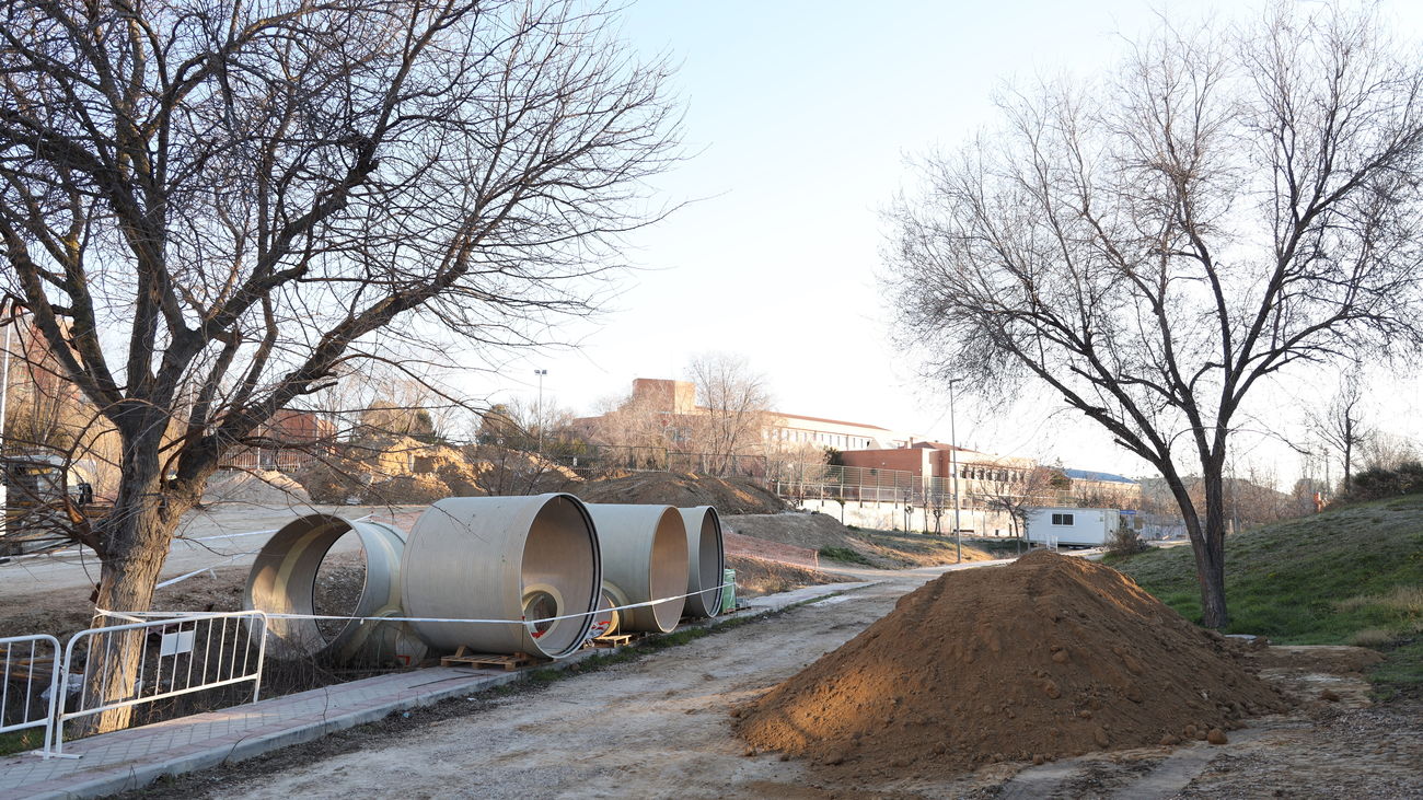 Obras del Canal de Isabel II en Fuenlabrada