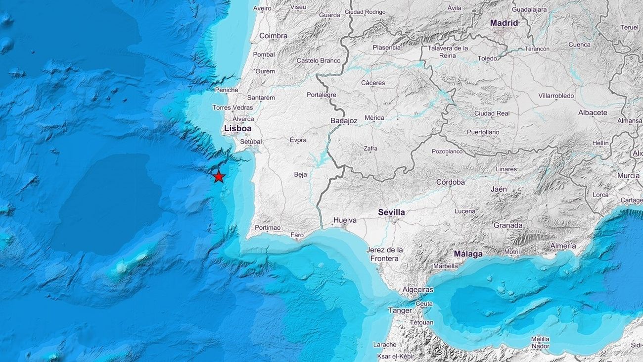 Terremoto de magnitud 5,5 registrado al sur de Portugal