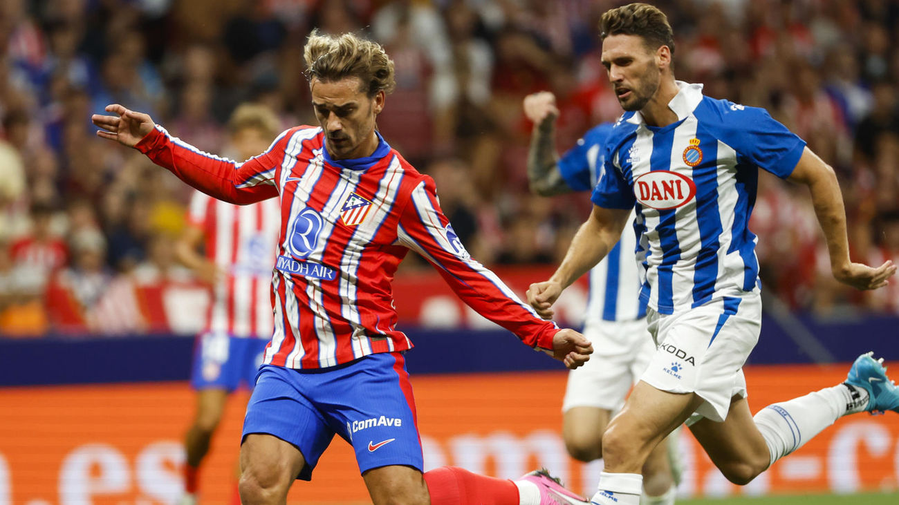 El delantero francés del Atlético de Madrid Antoine Griezmann