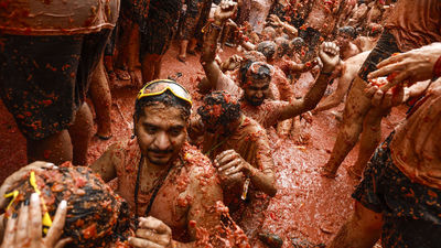 Buñol celebra su Tomatina más VIP