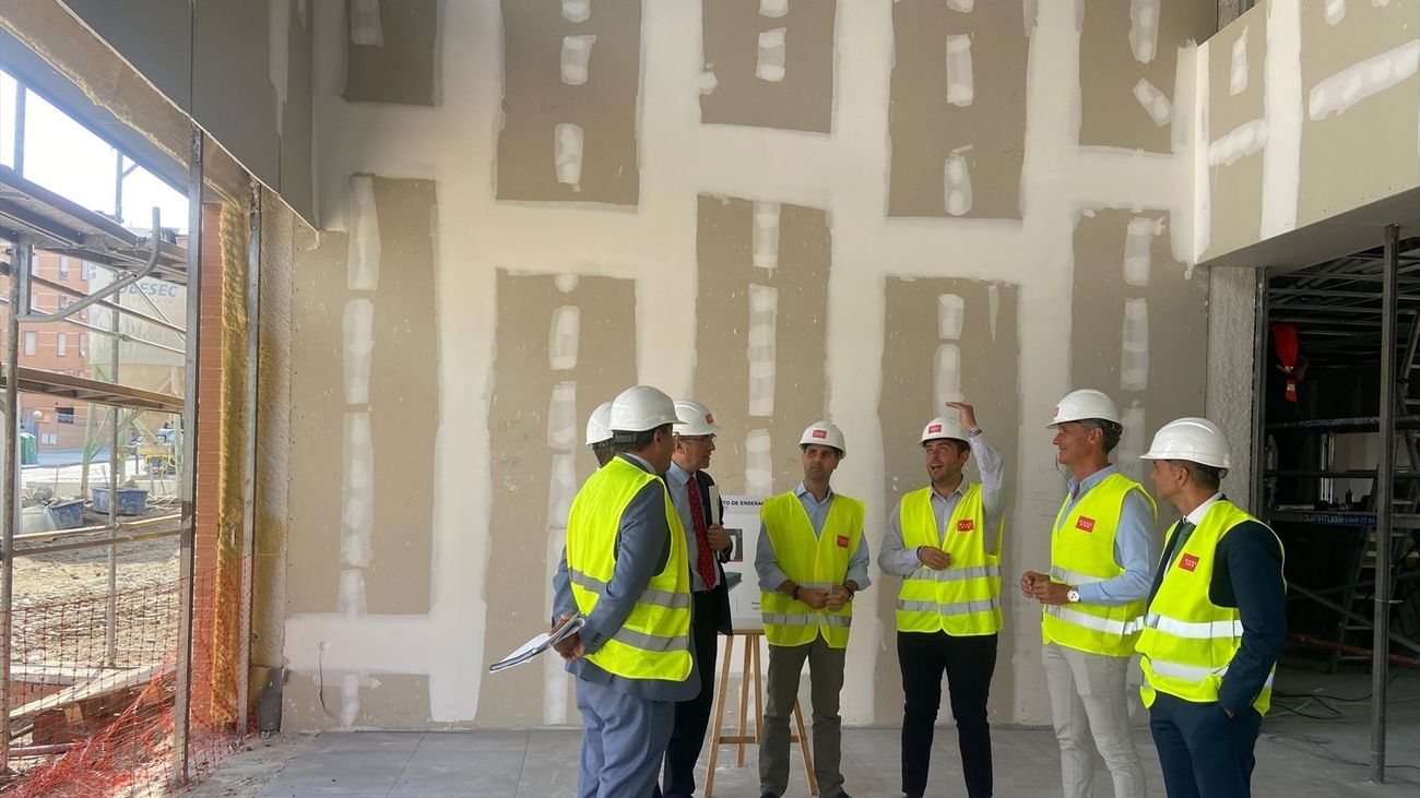 Emilio Viciana visita las obras del nuevo Instituto público de Arganda