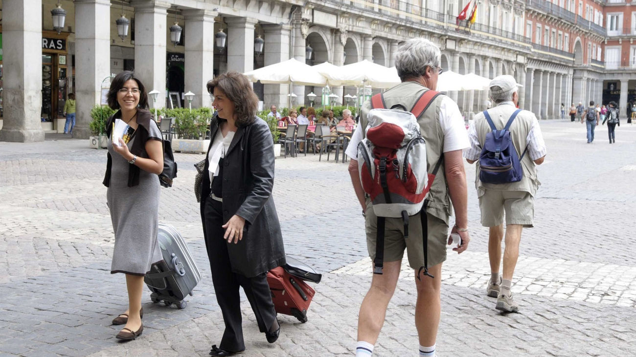 Turistas en Madrid