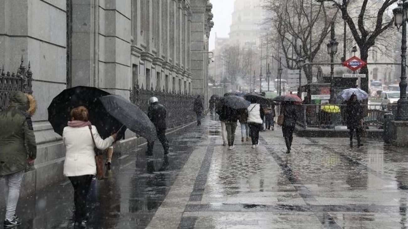 Lluvia en Madrid