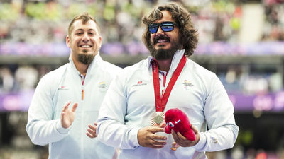 Álvaro del Amo, medalla de bronce en lanzamiento de peso