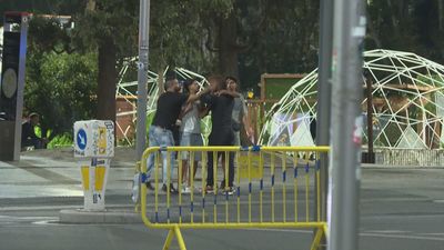 Cuatro  jóvenes son detenidos tras una pelea a puñetazos en Plaza de España