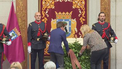 Homenaje en Madrid a los bomberos fallecidos en el incendio de los Almacenes Arias