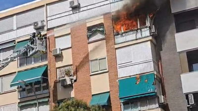 Susto en Canillejas tras incendiarse una vivienda