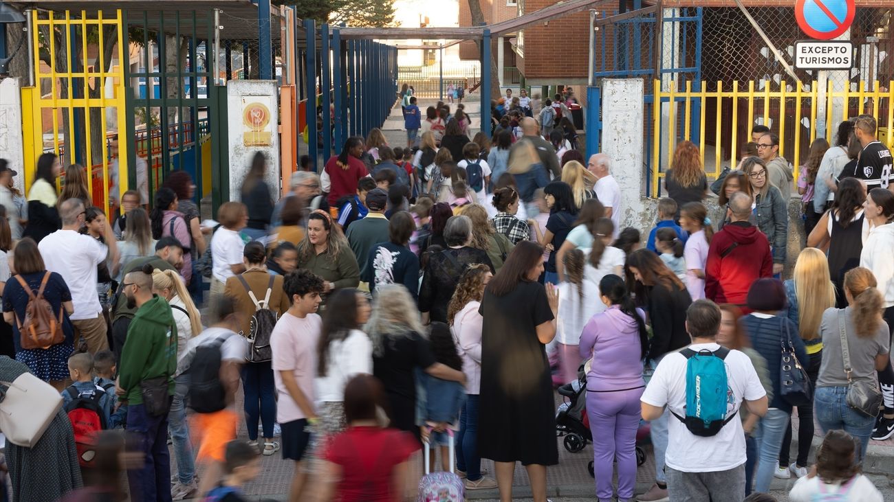 Familiares el primer día del curso escolar