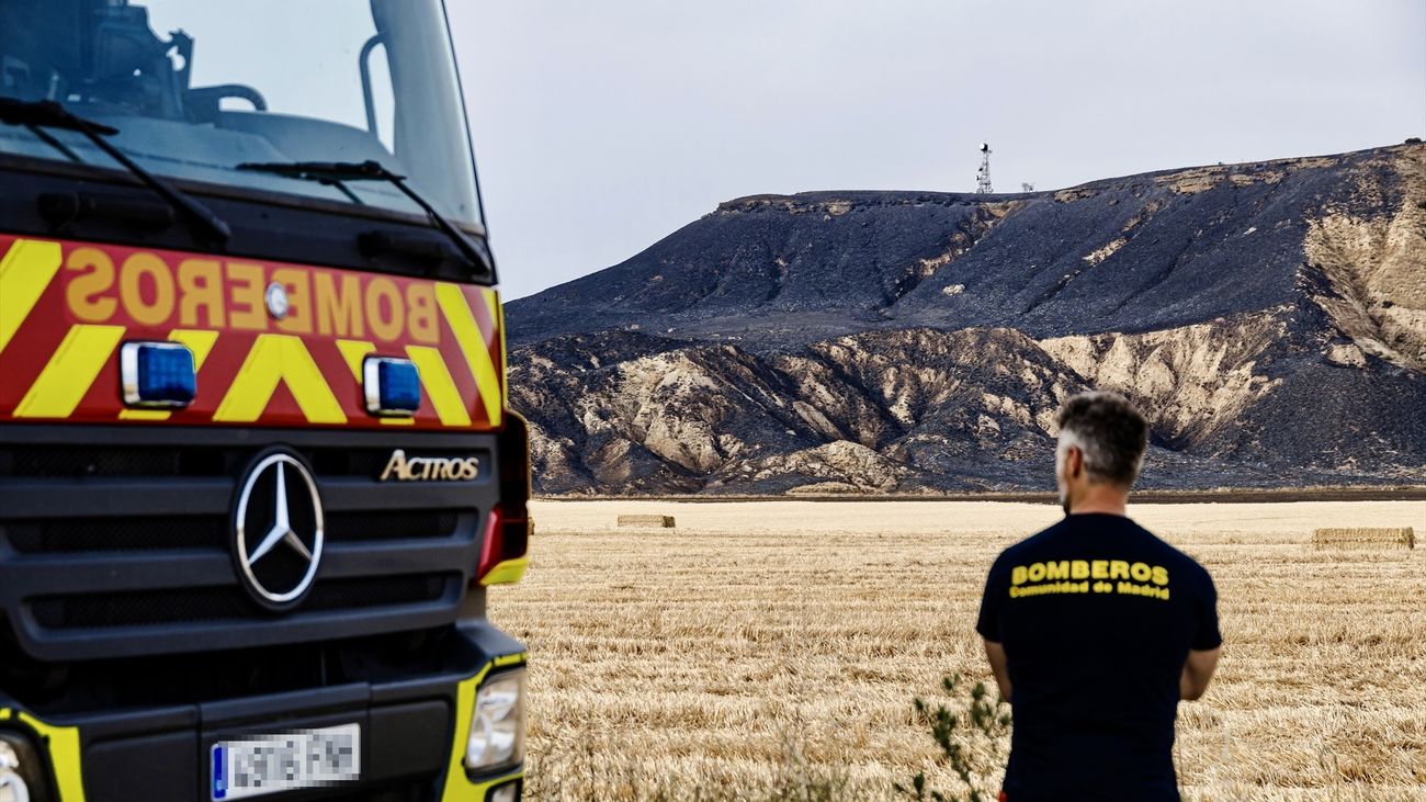 Un bombero de la Comunidad de Madrid