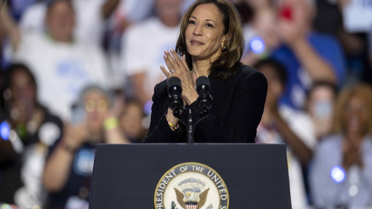 La candidata demócrata en las elecciones de Estados Unidos, Kamala Harris