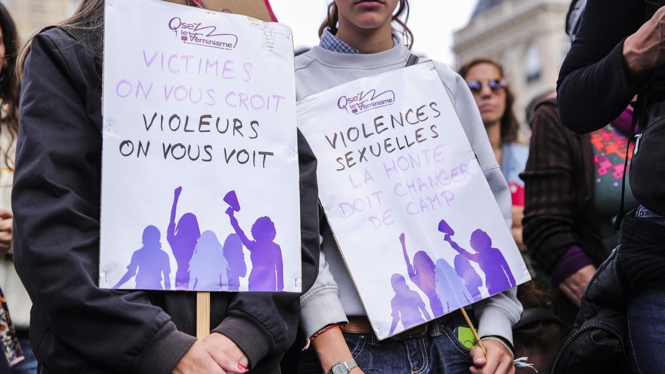 Manifestación en París en apoyo a Gisèle Pelicot