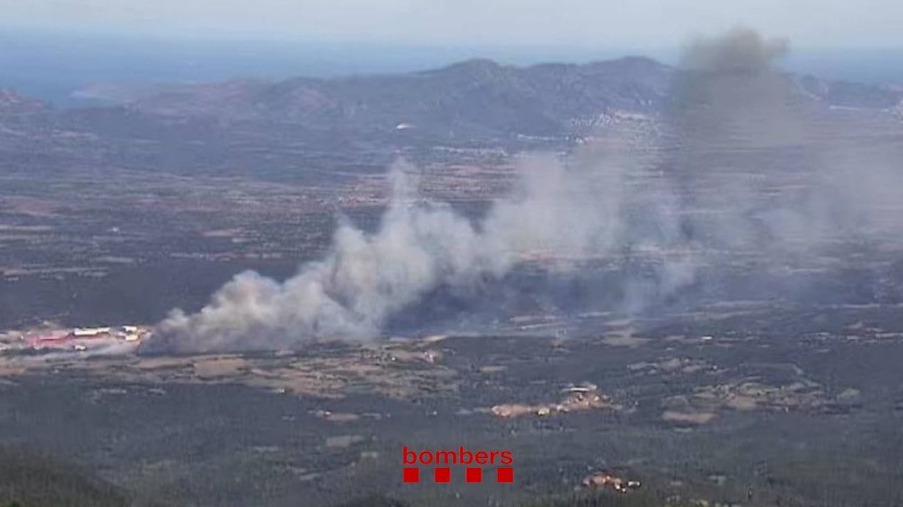 Incendio en Agullana (Girona)