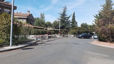 Cortes de tráfico en la calle Cáceres de Alcorcón por la rehabilitación del colector