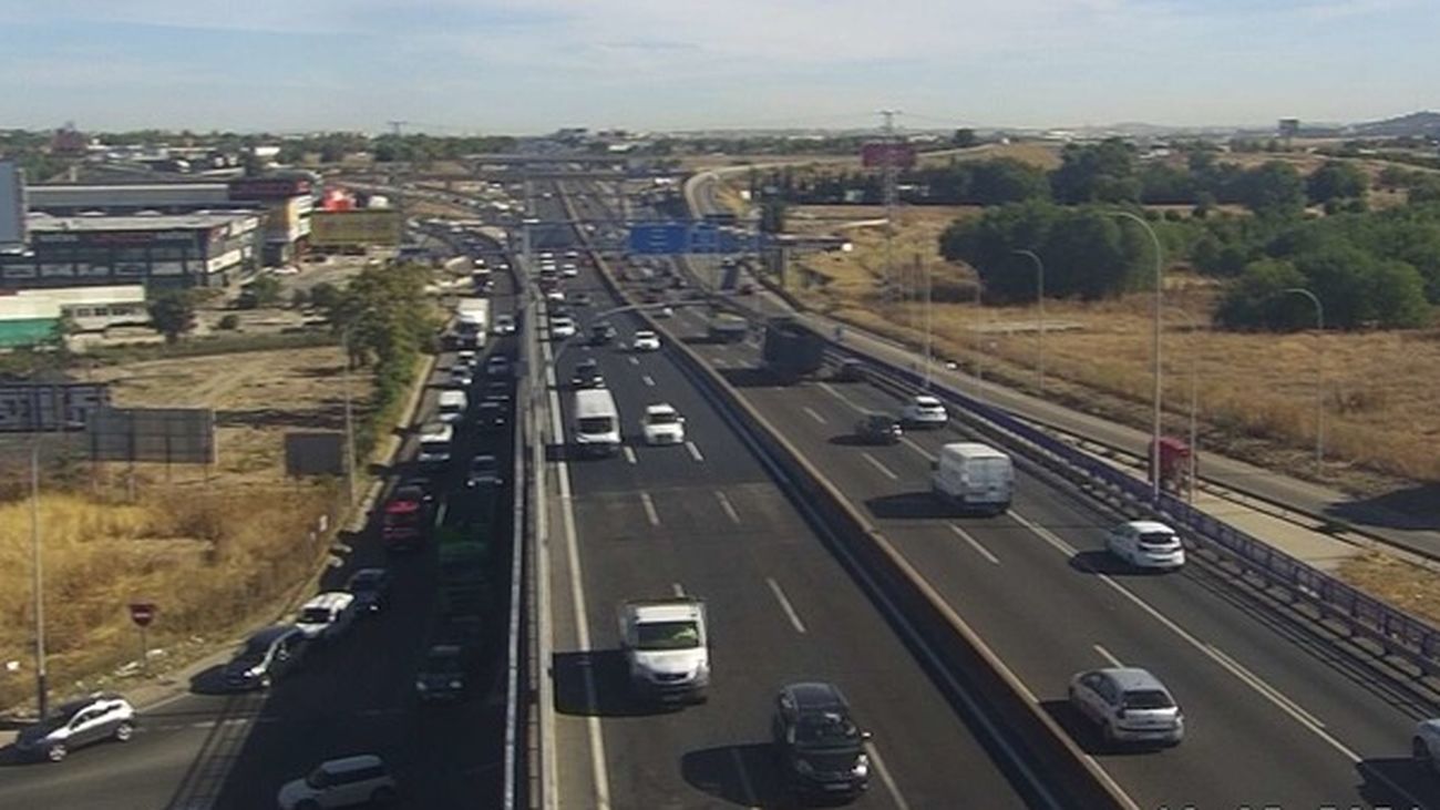 Tráfico en la A-42 a la altura de Torrejón de la Calzada