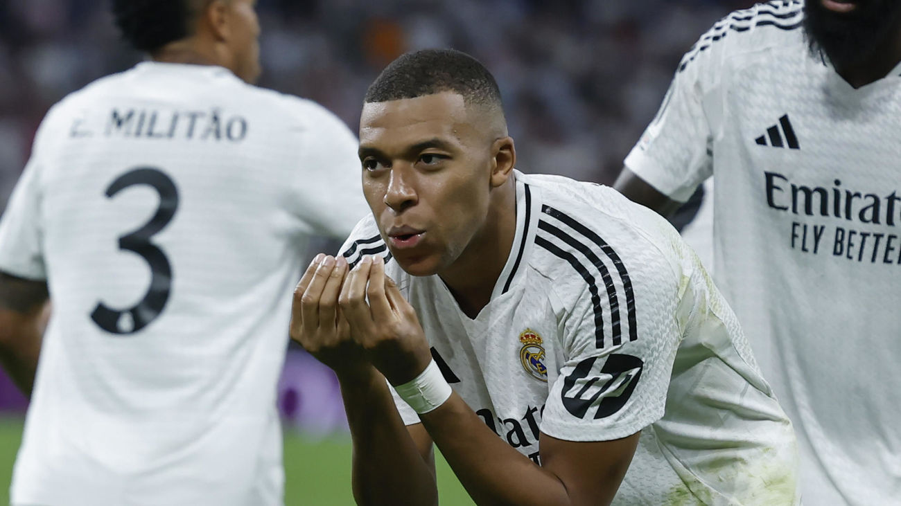 El delantero del Real Madrid Kylian Mbappé