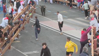 Unos 300 corredores participan en los encierros de Majadahonda en los que los toros se han hecho de rogar