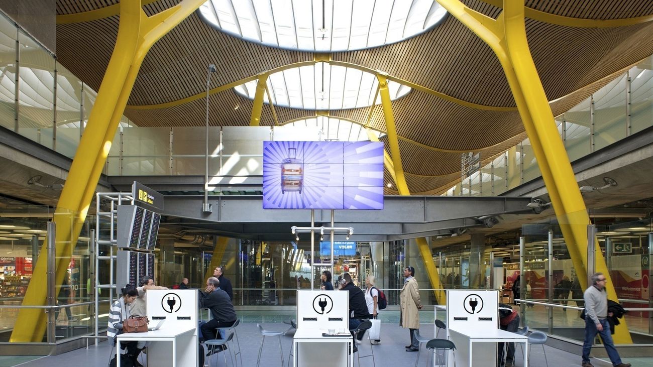 Sala de inadmitidos del aeropuerto de Barajas. Imagen de archivo