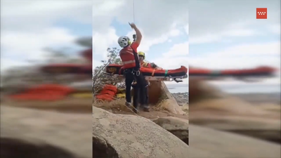 Rescatado un escalador tras sufrir un accidente en La Pedriza