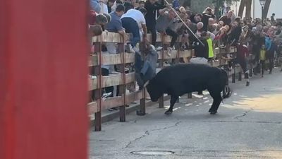 Muere un hombre al ser corneado varias veces en la pierna en el último encierro de Villaviciosa