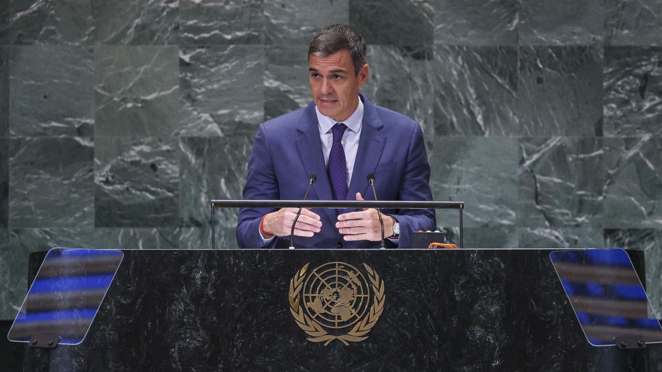 Pedro Sánchez interviene en la Asamblea General de las Naciones Unidas