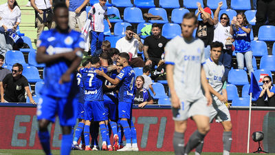 2-0. Arambarri y Milla firman la victoria del Getafe ante el Alavés