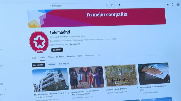 Youtube y las redes sociales: otra manera de ver Telemadrid desde cualquier lugar del mundo