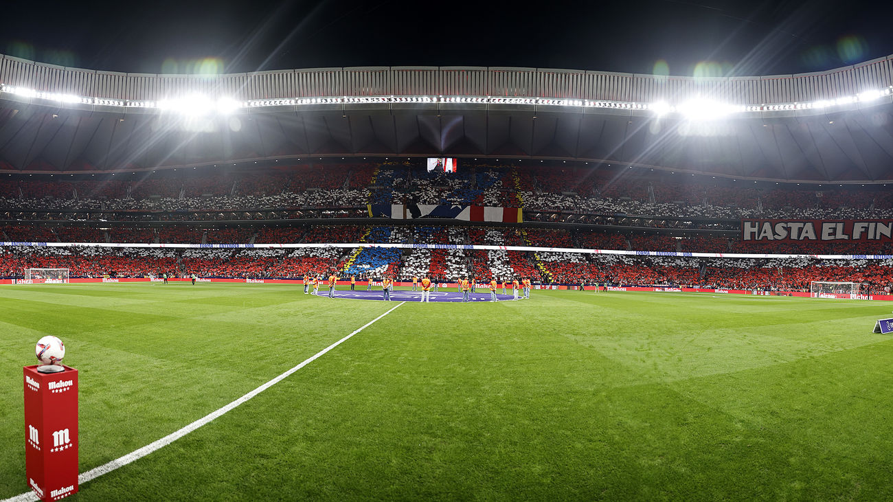 El estadio Cívitas Metropolitano en el derbi madrileño