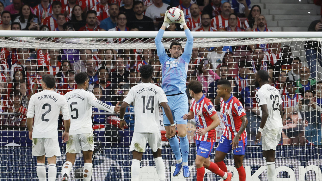 Courtois lesionado tras el partido contra el Atlético