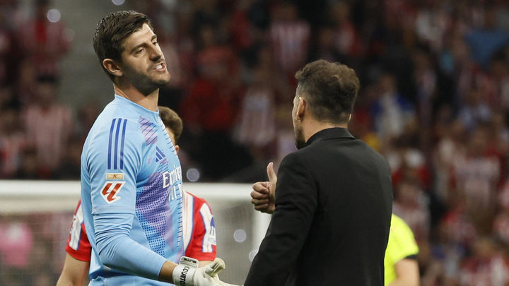 Courtois responde a Simeone: "Tengo otra idea de lo que es una provocación"