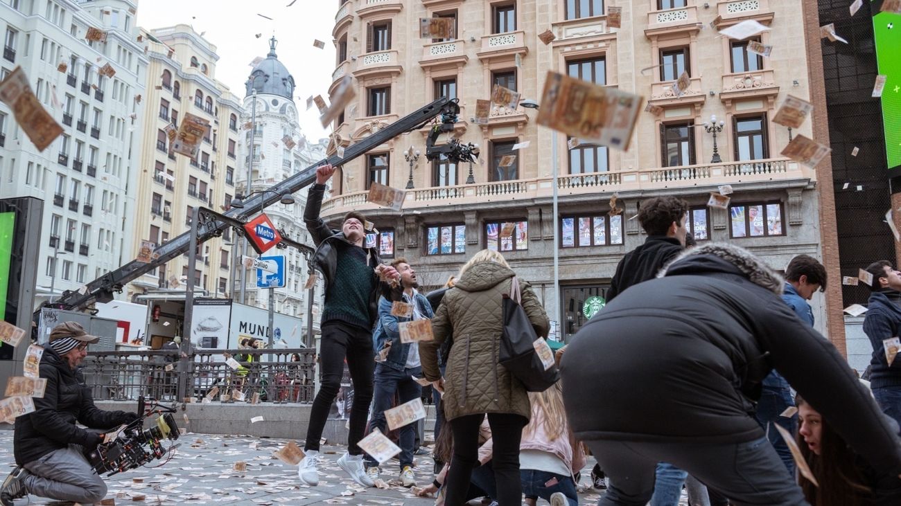 Rodaje en las calles de Madrid