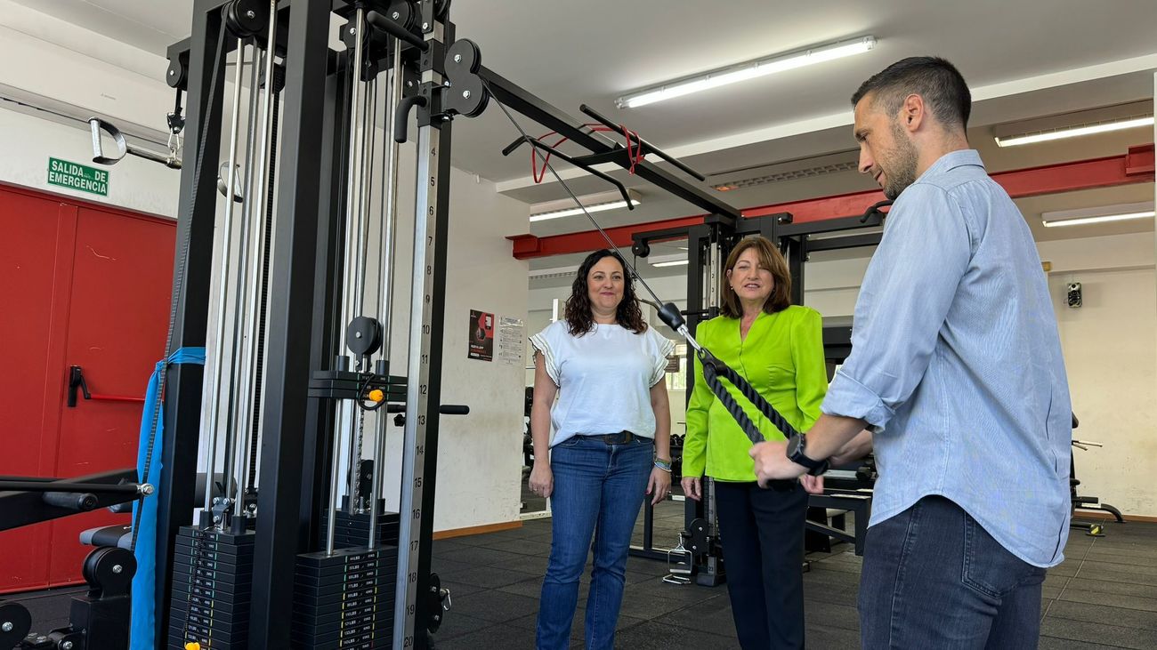 Nuevo material en el gimnasio municipal de Perales de Tajuña