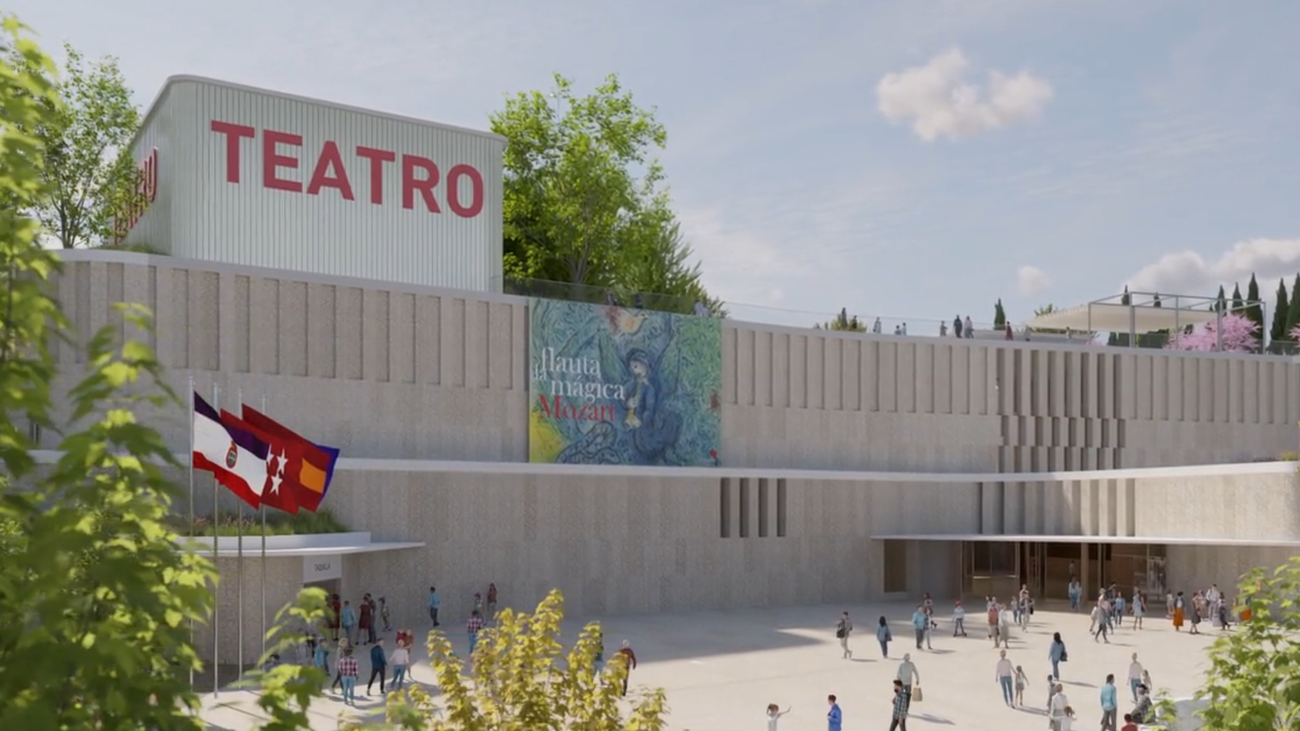 Ilustración del proyecto del nuevo teatro para Tres Cantos