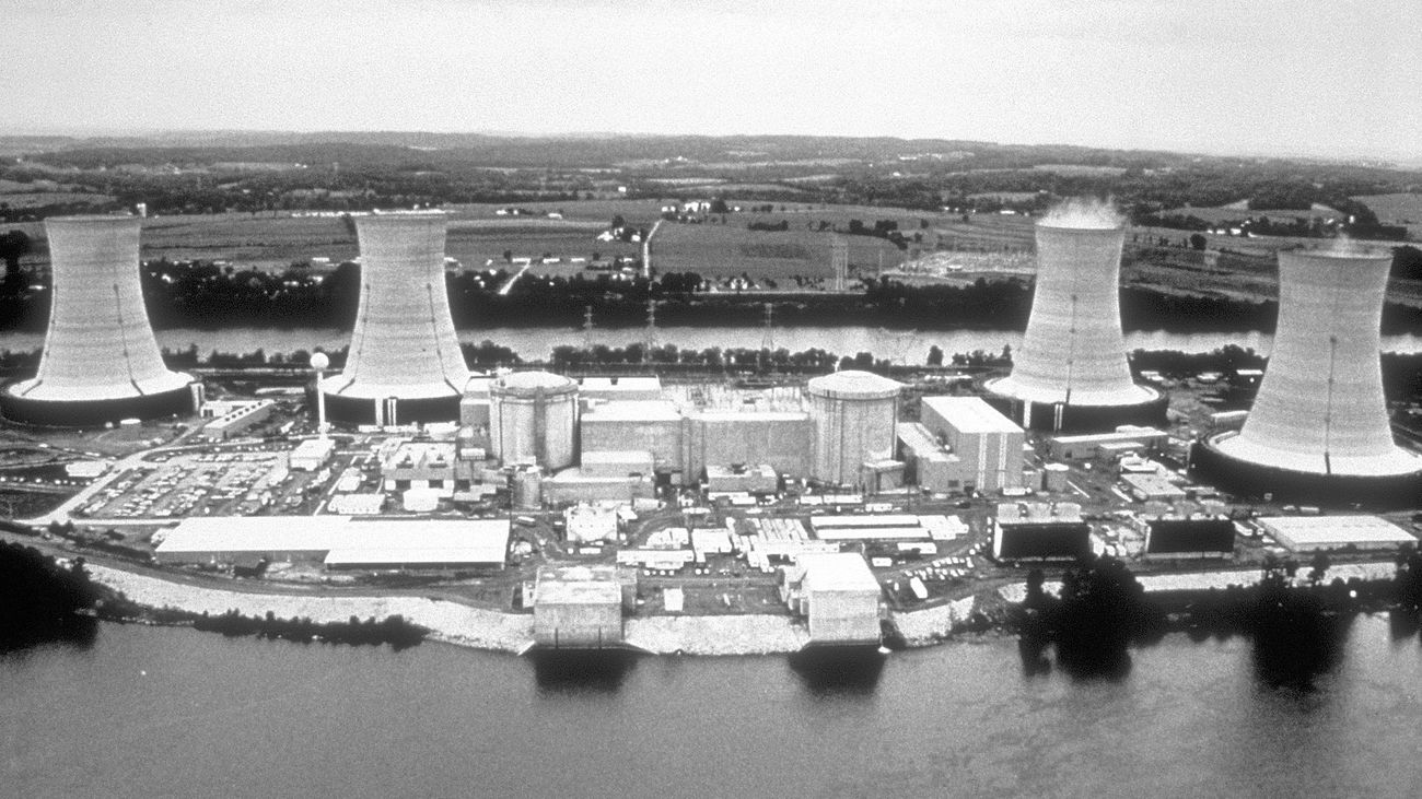 La central nuclear de Three Mile Island, en Pensilvania, EEUU