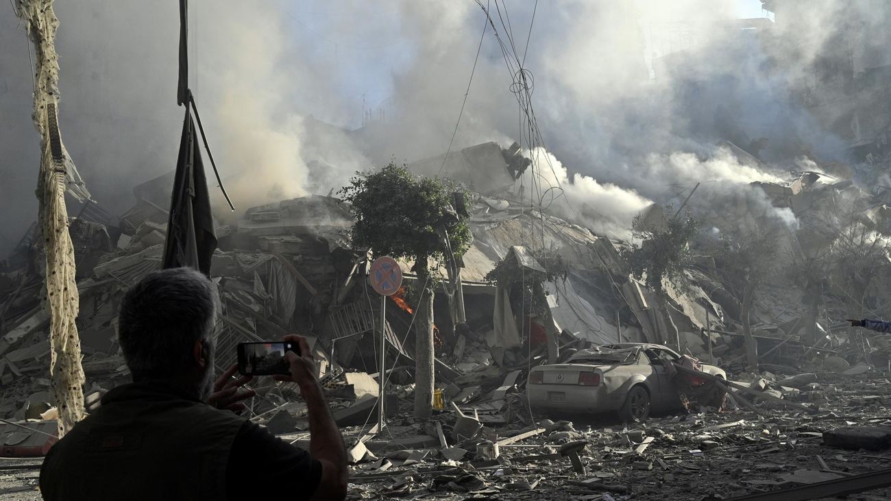 Ataque aéreo en Beirut