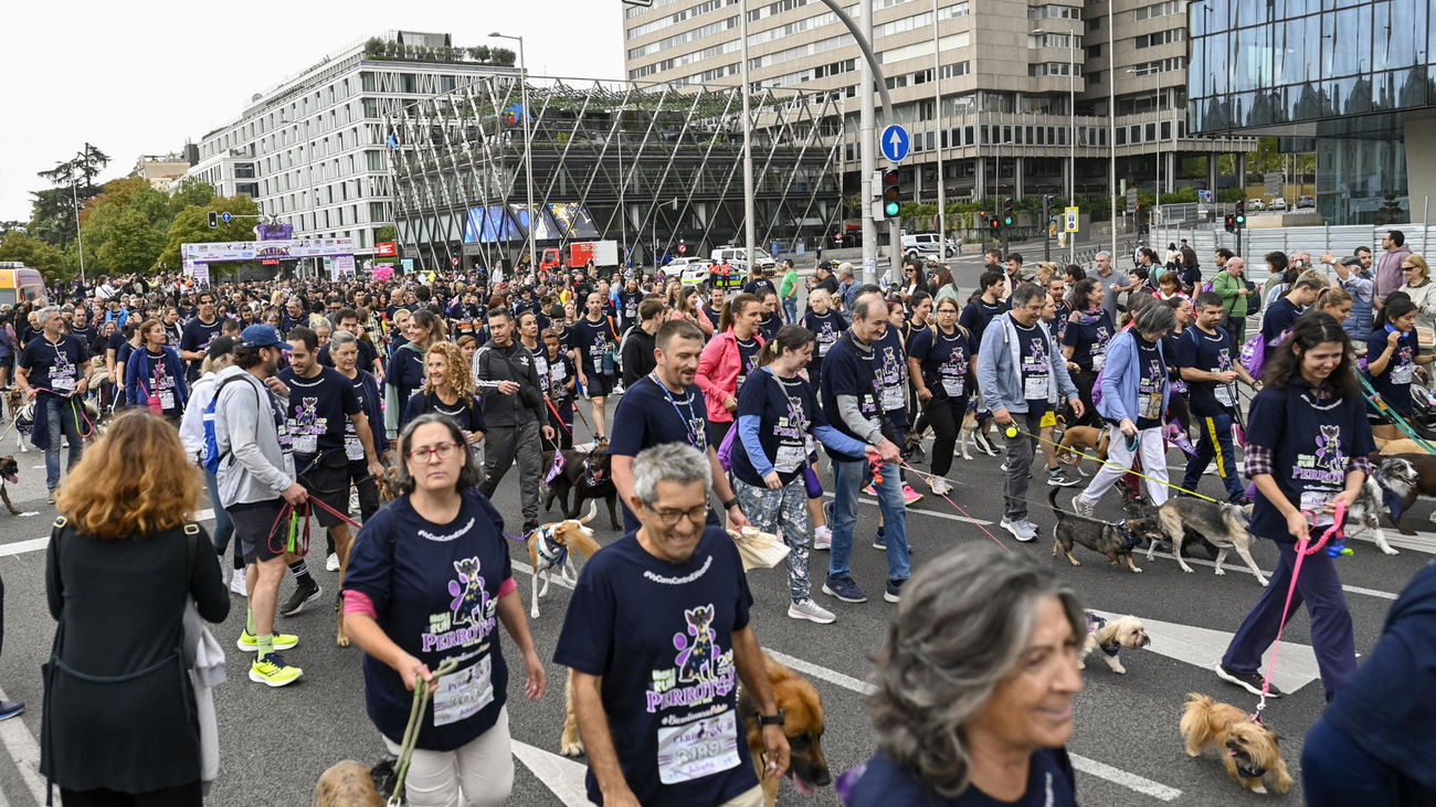 Más de 5.000 mascotas y sus dueños corren la Perrotón en homenaje a los perros policía