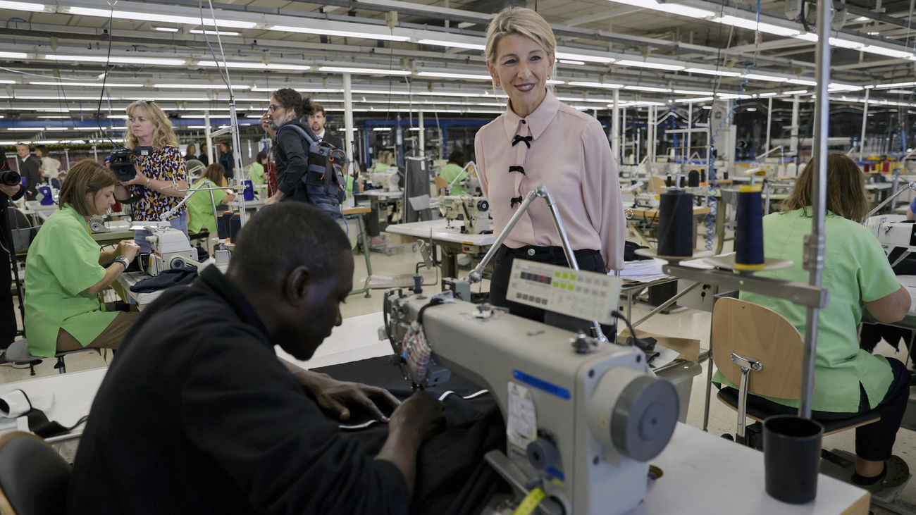 Yolanda Díaz visita Inditex