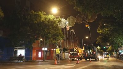 Arranca el montaje del alumbrado navideño en Madrid