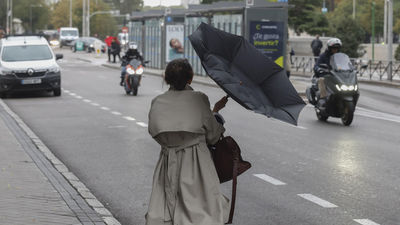 La borrasca Kirk en la Comunidad de Madrid deja rachas de viento de 100 kilómetros por hora