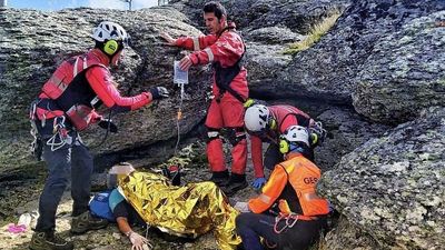 Rescatada en Rascafría una senderista que se fracturó un tobillo