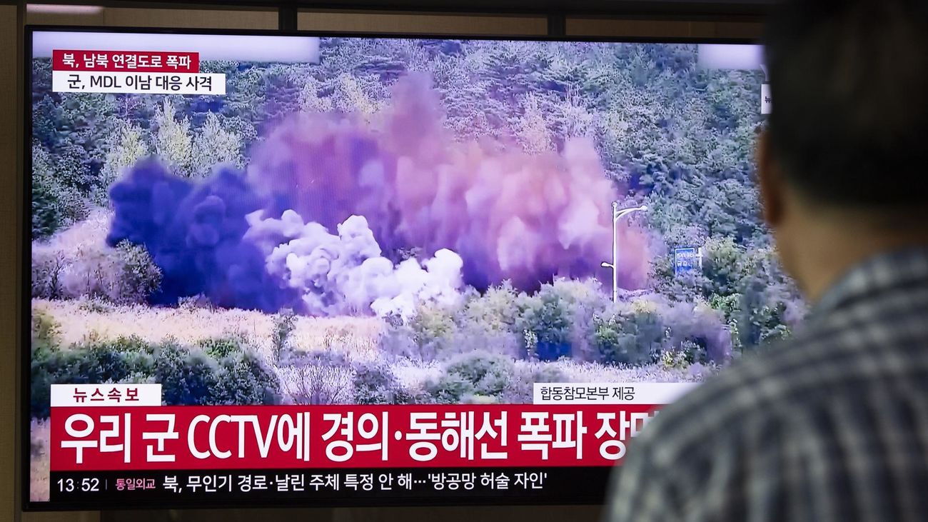 Corea del Norte destruye carreteras