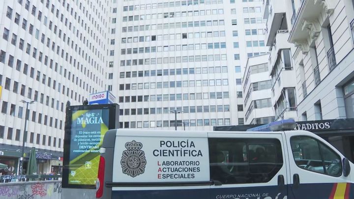 Policía Científica en la plaza de los Cubos