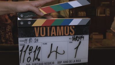 Santiago Requejo rueda el largometraje de su corto 'Votamos'