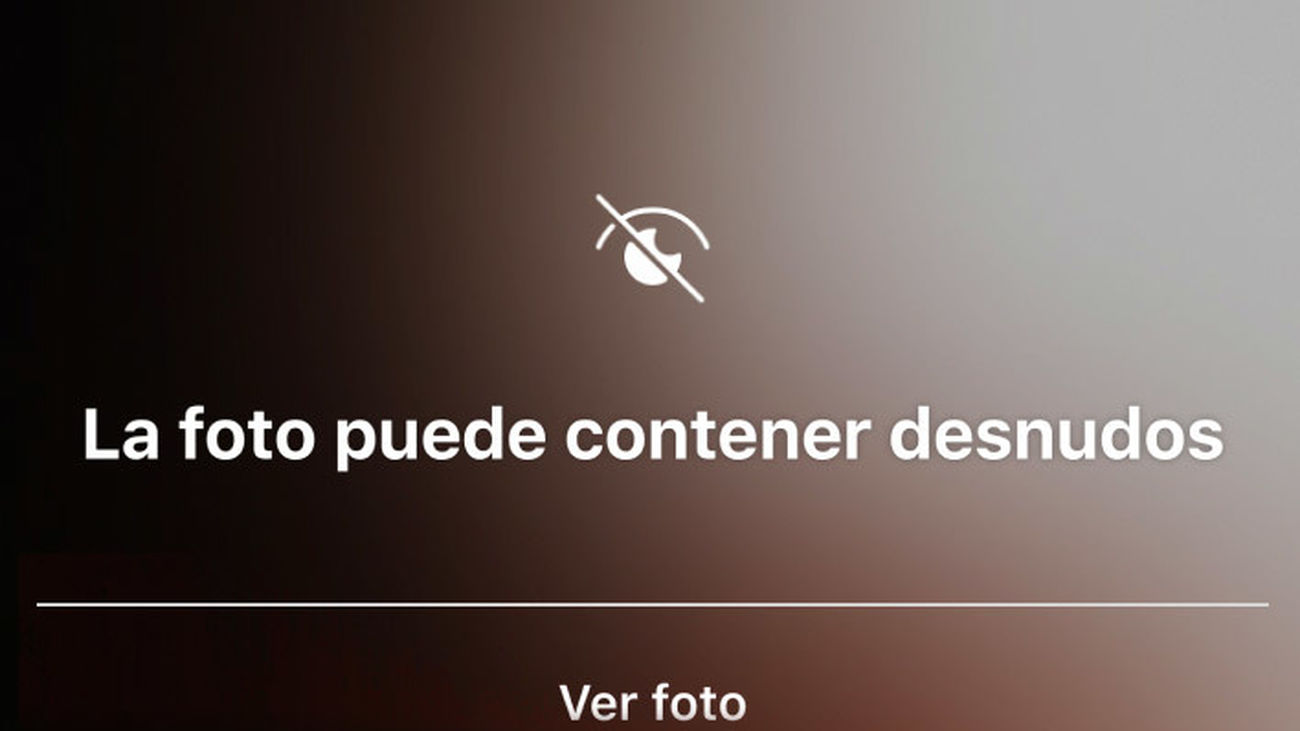 Mensaje de advertencia sobre contenido para adultos en Instagram