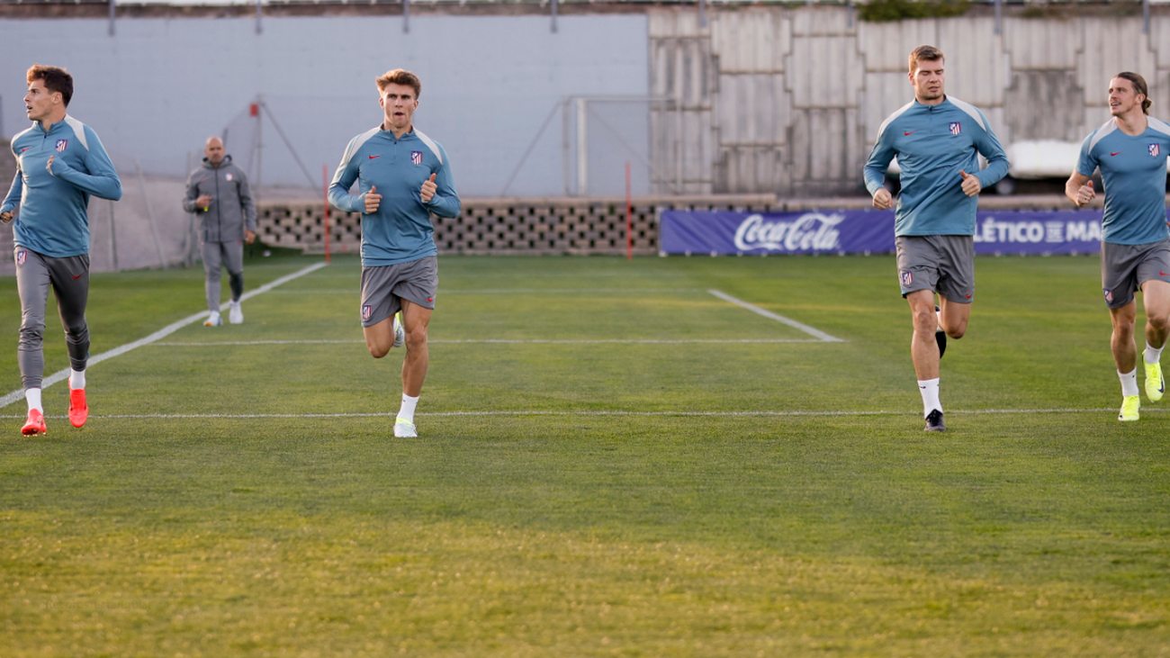 Entrenamiento del Atlético de Madrid