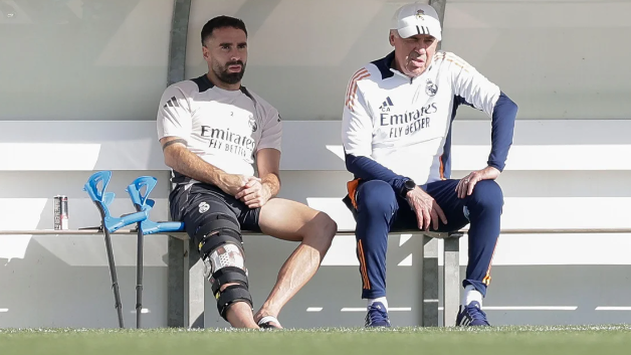 Carvajal y Ancelotti