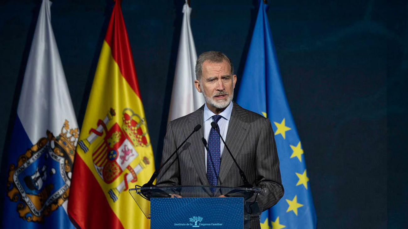 Felipe VI interviene en la clausura del congreso Nacional de la Empresa Familiar, este martes en Santander