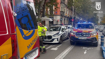 Grave un motorista tras chocar contra una furgoneta en la M-30